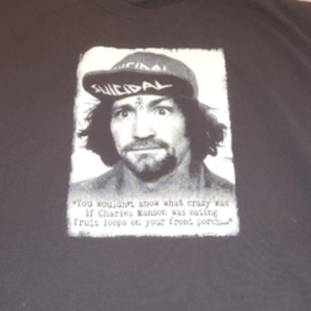 SUICIDAL TENDENCIES - YOU CANT BRING ME DOWN (CHARLES MANSON) SHIRT - SIZE 2XL